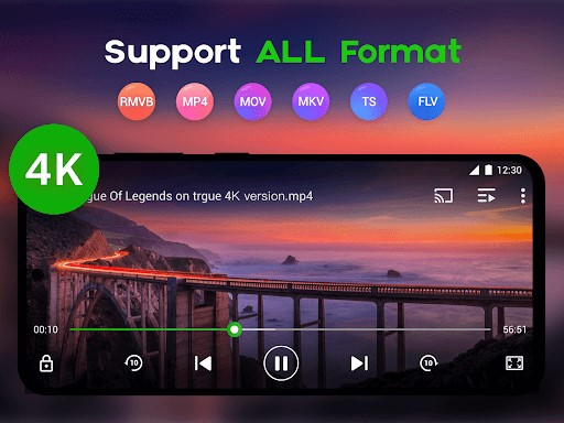 xplayer supports all video formats